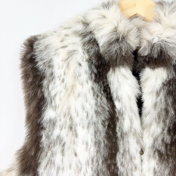 Preston & York Faux Fur Vest Jacket Fall Winter Size Large Women's - Picture 2 of 4